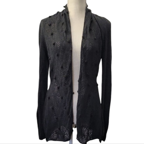 Knitted & Knotted Elegant Black Women's Sweater - Picture 1 of 8